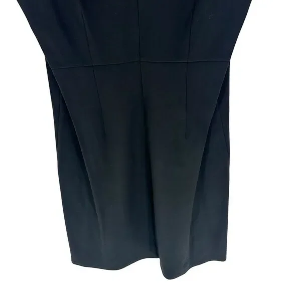 Jude Connally Dress Womens Medium Black Naomi Ponte Knit Sleeveless NEW $228